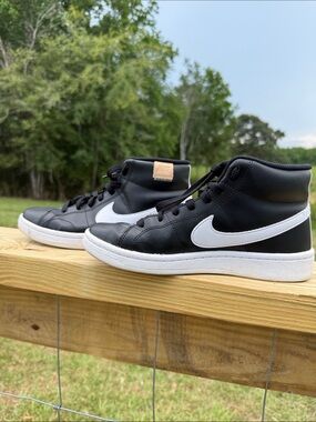 Nike Black and White High-Top Sneakers